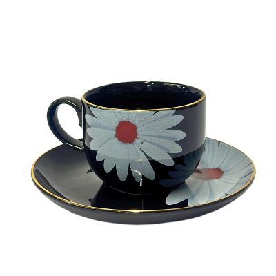 Picture of Ceramic Cup & Saucer Set – Floral