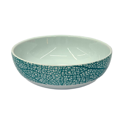 Picture of Ceramic Cereal Bowl – Teal Crackle, 16cm