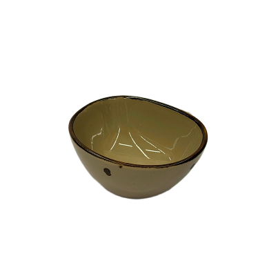 Picture of Ceramic Deep Katori Bowl – Mottled Beige, 10cm