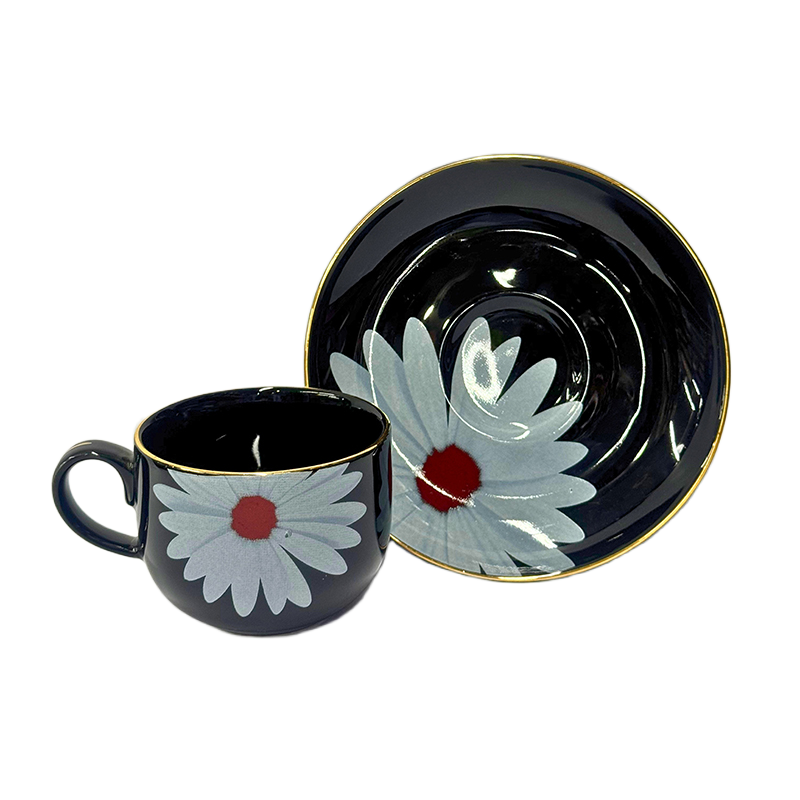 Picture of Ceramic Cup & Saucer Set – Floral