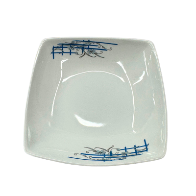 Picture of Ceramic Square Curry Bowl – Floral, 22.5cm