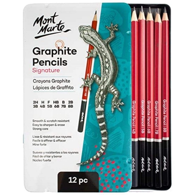 Picture of Mont Marte Signature Graphite Pencils 12pce pencil