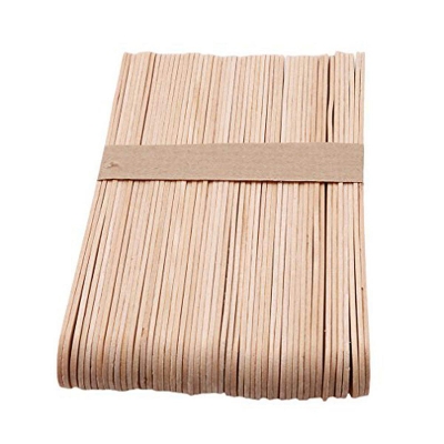 Picture of Crafts Natural  Color Wooden Ice Cream Sticks (50 Pieces big size ) Natural