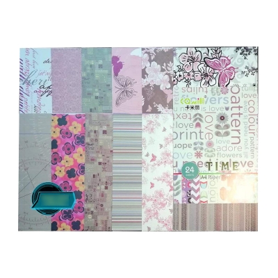 Picture of TIME Scrapbooking paper pack A4size (24 Sheets) 