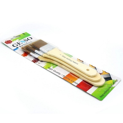 Picture of GESSO PAINT BRUSH 6085N 3PC SET Keep Smiling 
