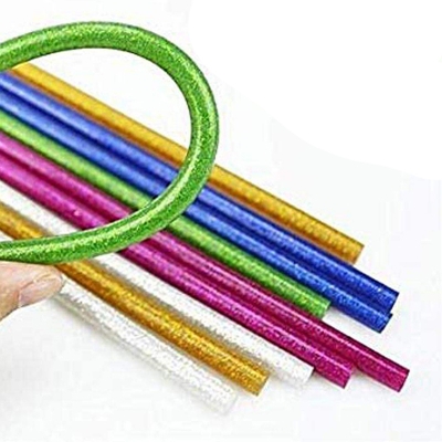 Picture of 150 pcs Small (7mm-7.5mm) Hot Glue Gun Glitter Sticks Multicolor