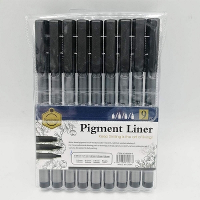 Picture of KeepSmiling Pigment Liner 9Pcs No:8050I-9 Black