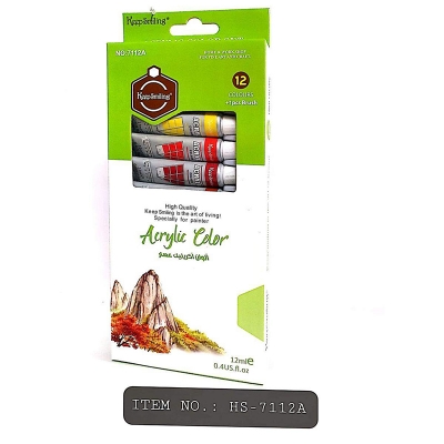 Picture of KeepSmiling Acrylic Color Set 12pcs 12ml No:7112A Multicolor