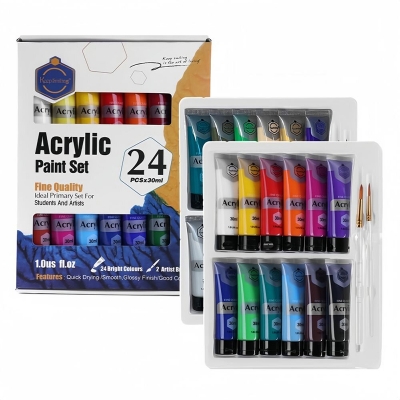 Picture of KeepSmiling Acrylic Paint Set 24pcs 30ml