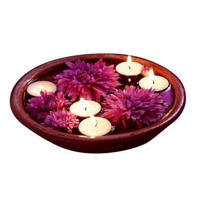 Picture of Chinese Classic Round Shape Decoration Floating Candle 10pcs 
