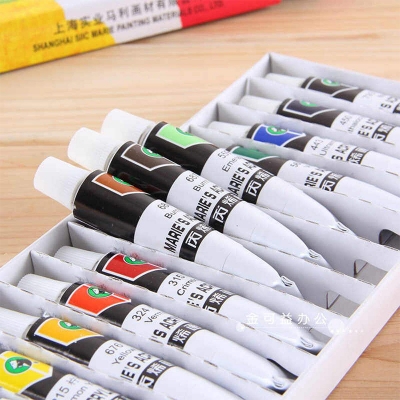 Picture of 12 color Maries acrylic paint set 12ml professional student Multicolor