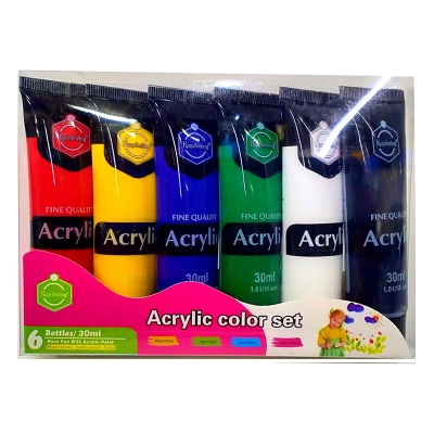 Picture of KeepSmiling Acrylic Color Set 6Tubes 30ML Multicolor