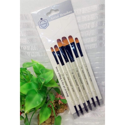 Picture of KeepSmiling Artist Brushes set 6pcs 6129Z White