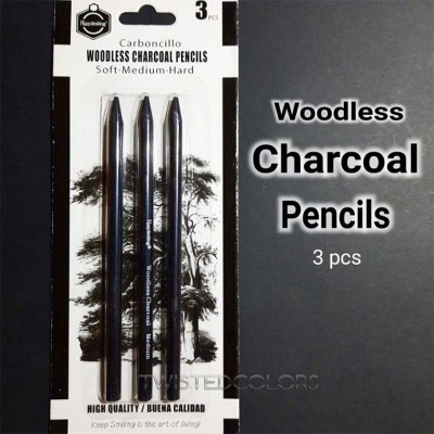 Picture of KeepSmiling Woodless Charcoal Pencils set (3pcs and 6pcs packet) 