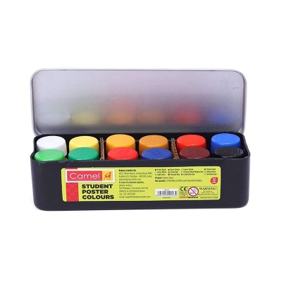 Picture of Camel Student Poster Color - 10ml each, 12 Shades Multi color