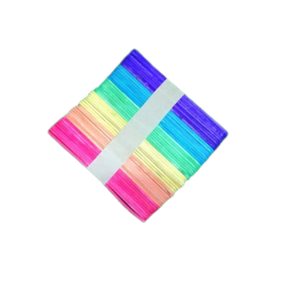 Picture of Crafts Coloured Wooden Ice Cream Sticks (50 Pieces Small size ) Multicolor
