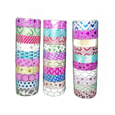 Picture of Colorful washi tape-10 piece - Multicolor