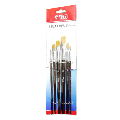 Picture of TiTi Artist 6 Flat Brush (0-20) Multicolor