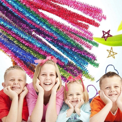 Picture of Creative Arts Chenille Stem Class Pack,6 mm x 12 Inch, Rainbow Colors, Pack of 50pcs