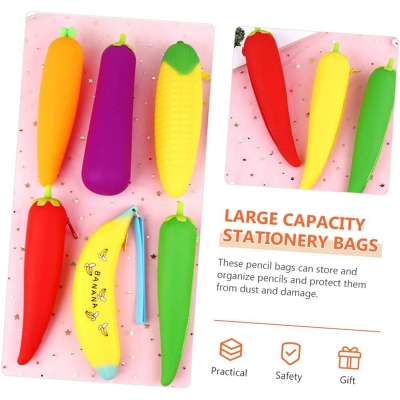 Picture of Soft Silicone purse bag pencil case mango craft bag 1 pcs Mango