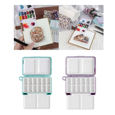 Picture of Portable Mini Watercolor Palette 12Grid 12grid