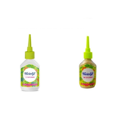 Picture of Fevicryl 3D Fabric and Multisurface Outliners 20ml - Metallic