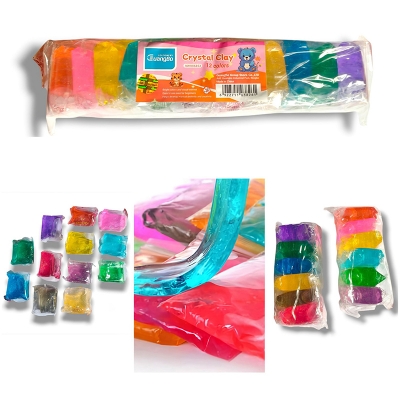 Picture of Crystal Slime Clay For Kids 12 Color in 1 packet 