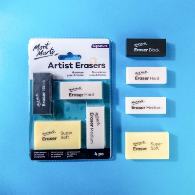 Picture of Artist Erasers Signature 4pc 1set