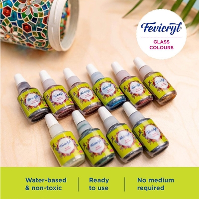 Picture of Fevicryl Glass Colour Kit (water Based) – 115 ml Multicolor