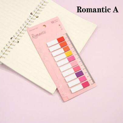 Picture of 200 Pcs Sticky Tabs-Clear Sticky Notes for Binders, for Annotating Books Page Markers Transparent Sticky Notes for Page Marking 
