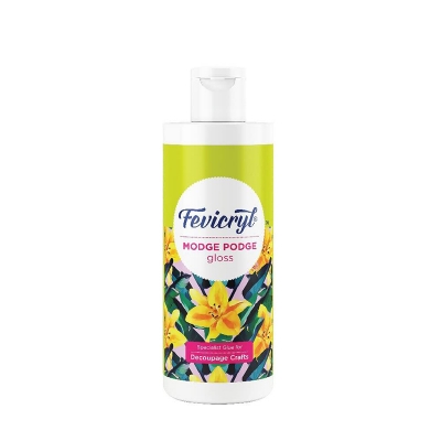 Picture of Definite Art Fevicryl Paint Gloss Modge Podge for Decoupage Art and Paint Finishes 120ml 1ps