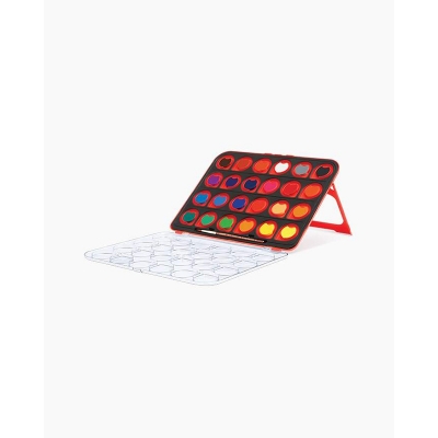 Picture of Camel ColorPad Watercolor Cake with Paint Brush | 12 & 24 Shade Set | Vibrant Colors | Portable Design for Outdoor Art & Competitions | Ideal for Students 