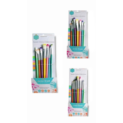 Picture of Keepsmiling Rainbow Nylon Artist Brush Set