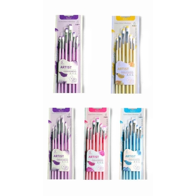 Picture of Snthetic Fiber-Artist Brush 6pcs Set 5 different Model 