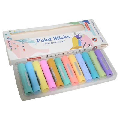 Picture of 12 Colors Crayons With Macaron Color System, & Washable & Multi-purpose & Quick Drying, For Children 1set
