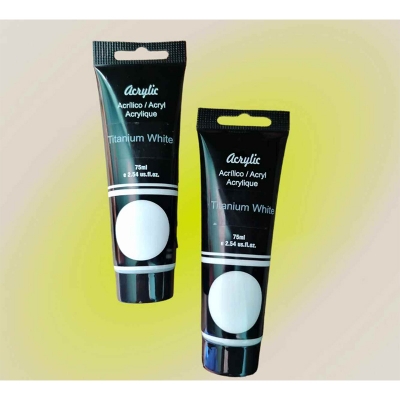 Picture of Acrylic Titanium White 75ml 1ps Titanium White