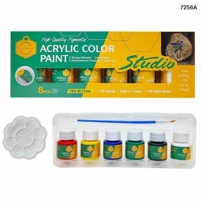 Picture of Keep Smiling Studio Acrylic Color Paint Set 6ps Multicolor