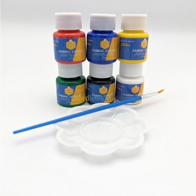 Picture of Keep Smiling Studio Fabric Color Paint Set 6ps Multicolor