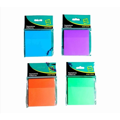 Picture of Transparent Sticky Note Pads 3x3 Waterproof Self-Adhesive (50 sheets per pad) 