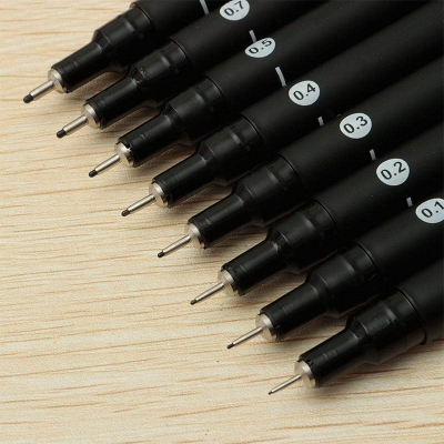Picture of 1ps Faith Pen Fineliner Artist Pen Fine Point Painting Pen Comic Pen Marker Drawing Pen 0.05, 0.1, 0.2, 0.3, 0.4, 0.5, 0.7, 0.8 