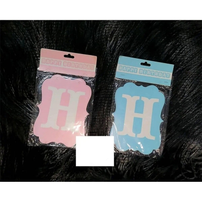 Picture of Happy Birthday Card Banner 1Set (BUY 1 GET 1) 