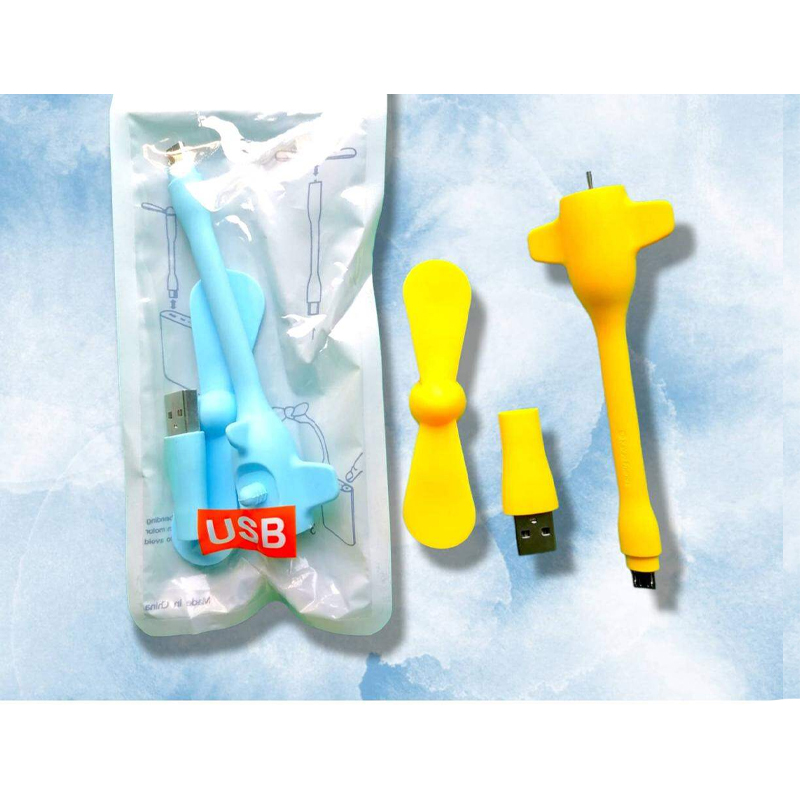 Picture of 2in1 Travel Portable Micro Type B & USB Mini OTG High speed Fan Multicolor 1ps 1ps