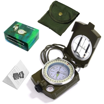 Picture of Waterproof Lensatic Compass Prismatic Compass Army Green