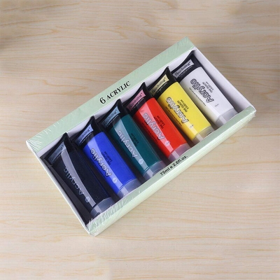 Picture of KeepSmiling 75ml acrylic paint wall paints art painting set of 6 75ml