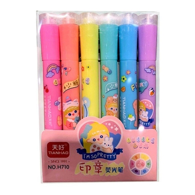 Picture of Tianhao highlighter Cartoon Pattern (6pcs/pack) 