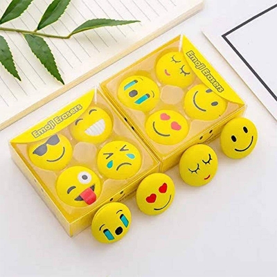 Picture of Emoji Pencil Eraser 4pc Set 