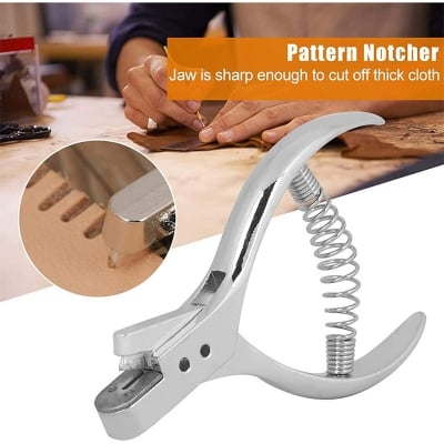 Picture of Punch Pliers Stamp Pliers Leather Punch Maker Pattern Notcher Stainless Steel Designer Sewing Pliers Tailor Sewing Pliers Pattern Marking Tool 45N