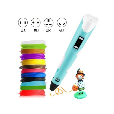 Picture of 3D Art Printing Printer Pens with LCD Screen Automatic Feeding include Colors PLA Filament Refills, Interesting Gifts for All Ages Multicolor