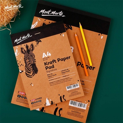 Picture of Mont Marte Signature Kraft Paper Pad A4 115gsm 50 Sheet A4