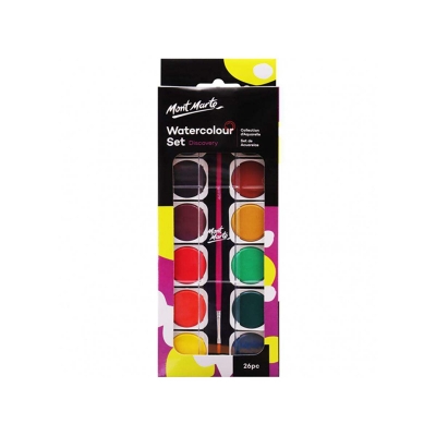 Picture of Mont Marte Discovery Watercolor Painting Set 26pc 26 Color